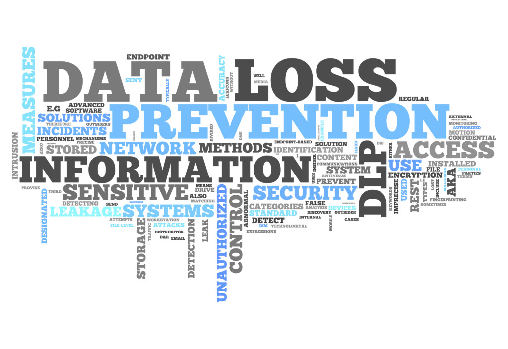 Word Cloud with Data Loss Prevention related tags